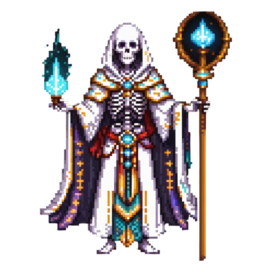 Ainz Ooal Gown overlord character with magical aura sticker