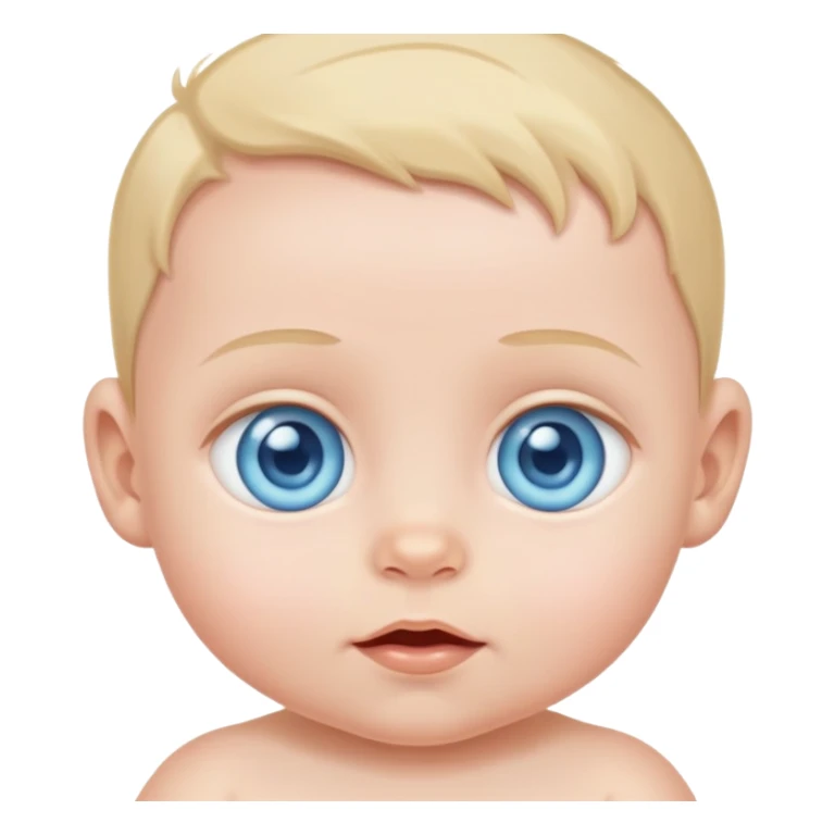 Baby with blue eyes sticker