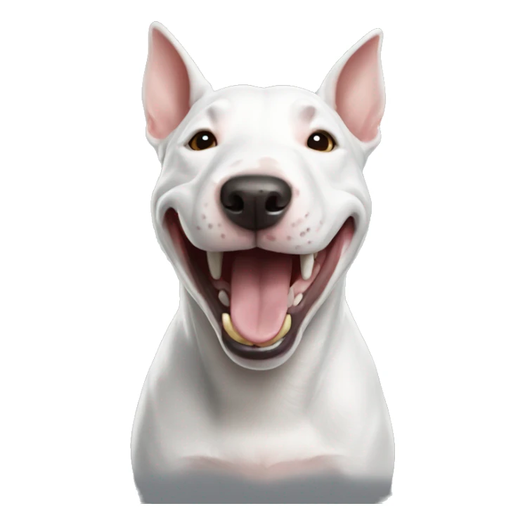 bull terrier smile sticker