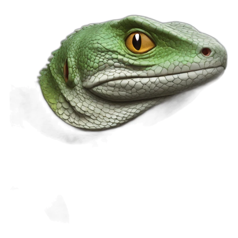 realistic full body monitor lizard sticker