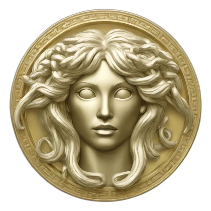 versace-medusa-symbol chrome sticker