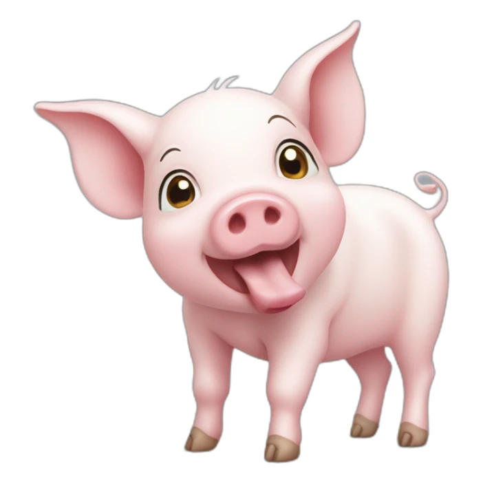 piglet-sucking-milk sticker