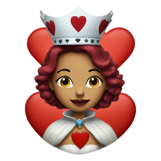 Queen of hearts sticker