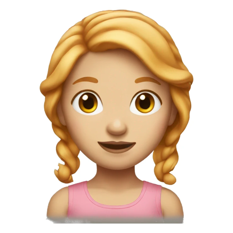 Strawberry blonde girl sticker