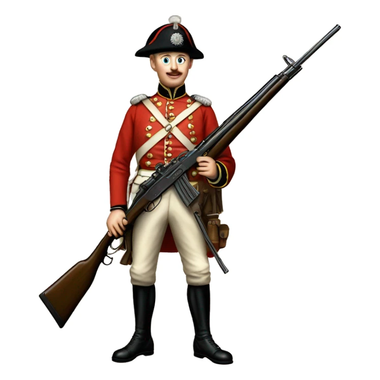 british soldier with rifle 19 century sticker