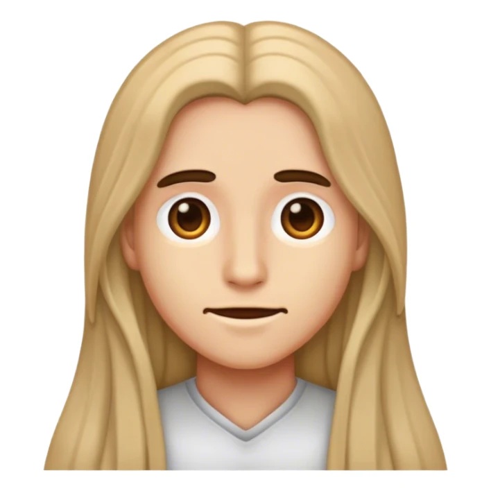 Change hair to be long sticker