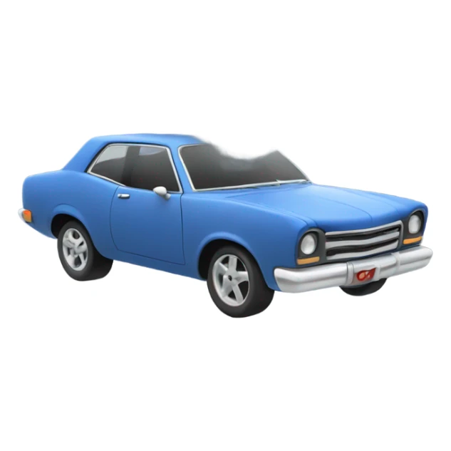 a car that doesn't have weels and is floating and there is cool smoke sticker