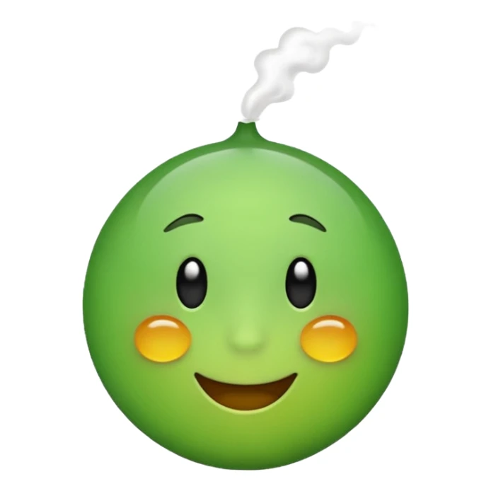 create a smell emoji in the style of iphone sticker