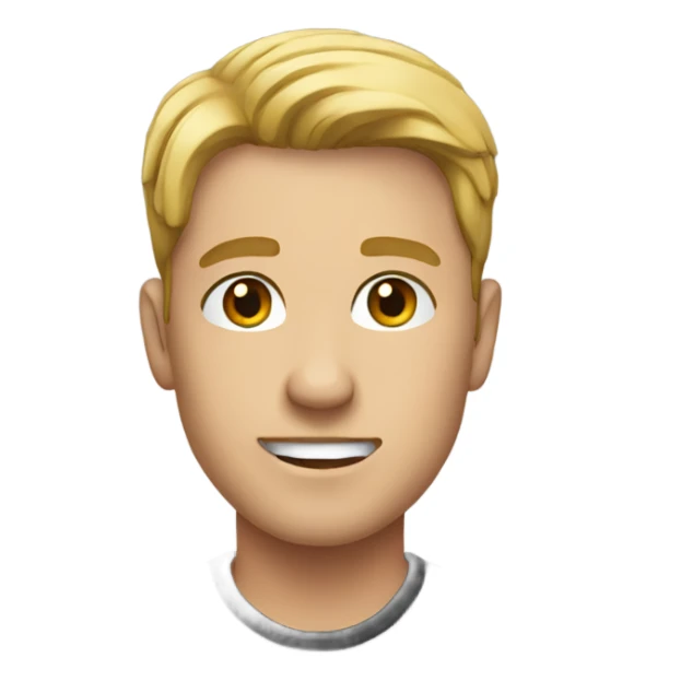 male portrait in black shirt sticker