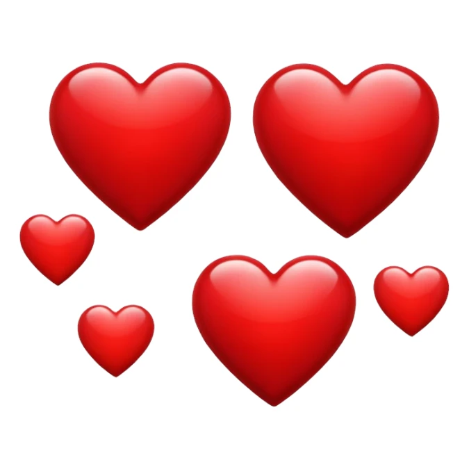 Hearts of love sticker