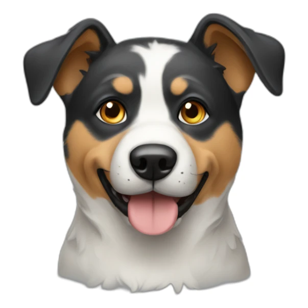 East European village dog sticker