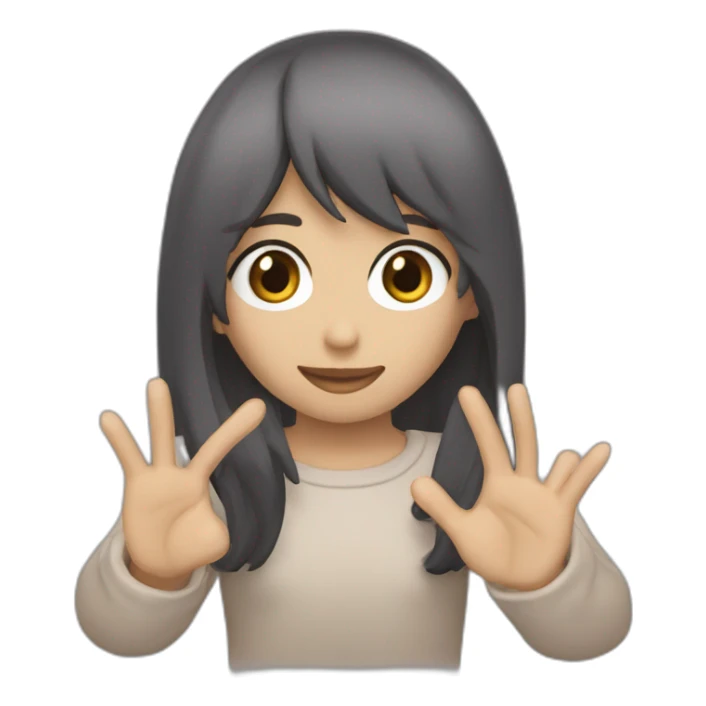 Una persona que en la mano tenga una E sticker