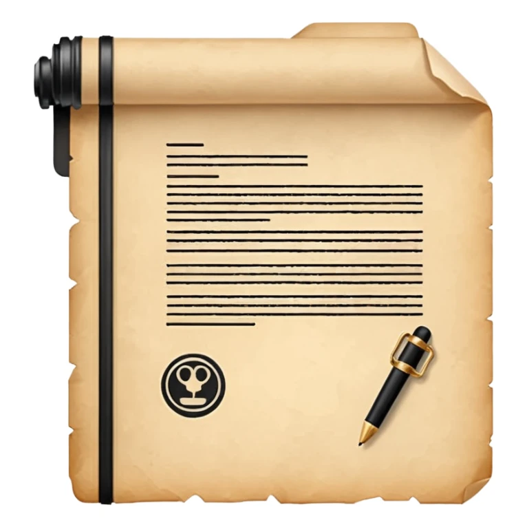 Courtroom Items, Legal Document – official case file or contract

 sticker