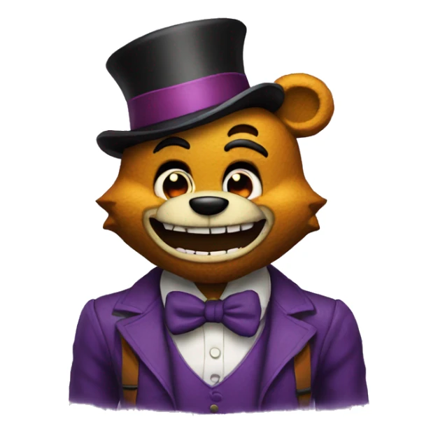 freddy fazbear and the joker sticker