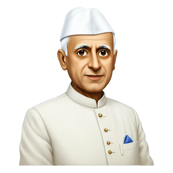 Pandit jawaharlal Nehru Standing Full Emoji sticker