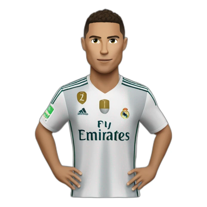 Ronaldo qui tient une feuille avec écrit "maeva" dessus sticker