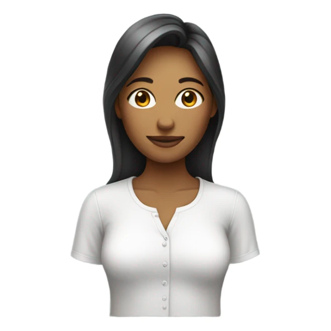 woman wearing shirt with an alpha value of 255 sticker