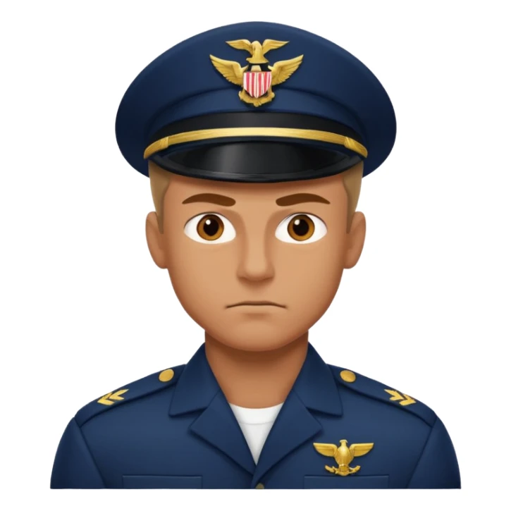 a big powerful fighter of the navy sticker