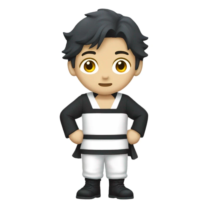 Gojo Satoru avec corp et jambes sticker