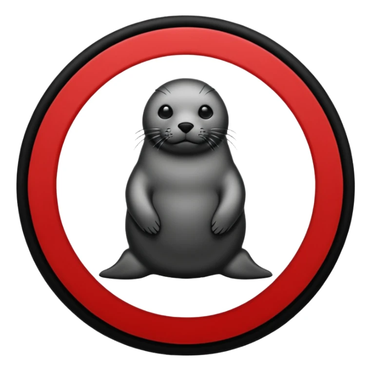 iOS sticker, summoning seal, black circle, red symbol, minimal sticker