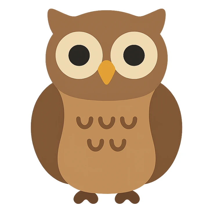 Owl sticker