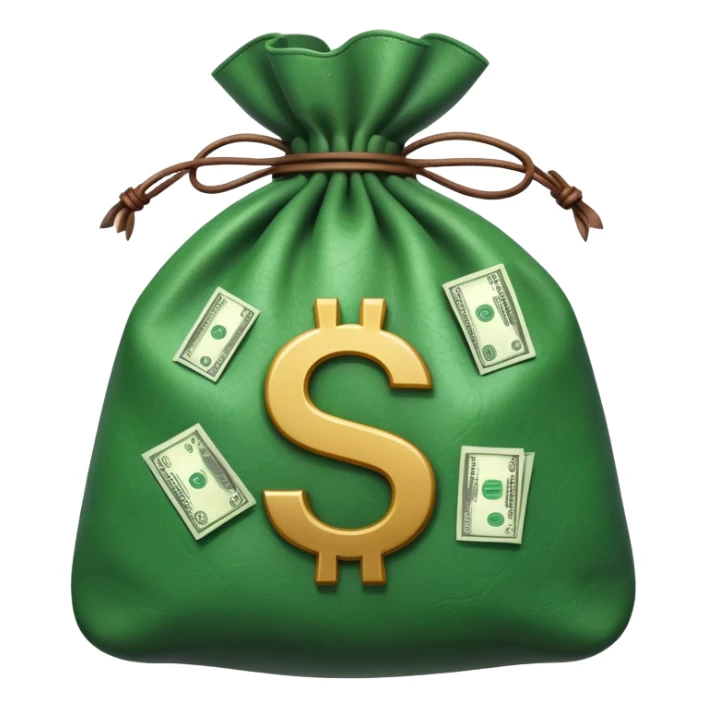 angry bag of money with dollar sign sticker