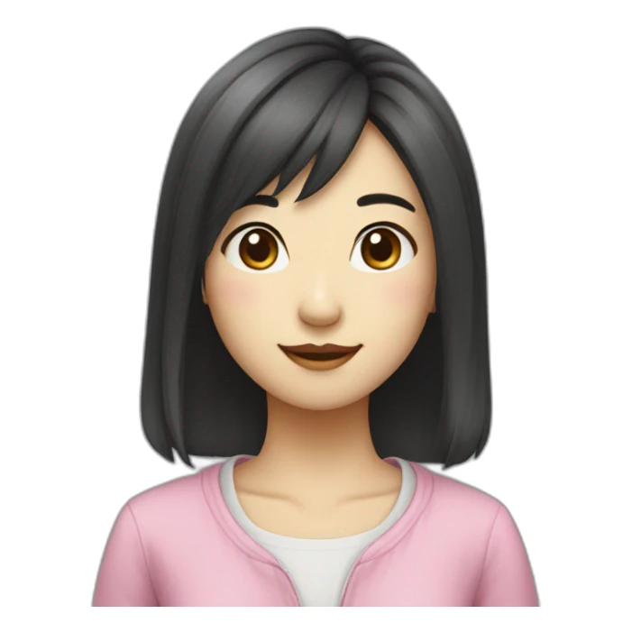 Chinese dog-like girl friend sticker