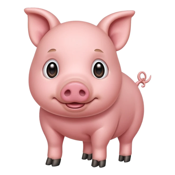 Cute pig full body with legs and all sticker