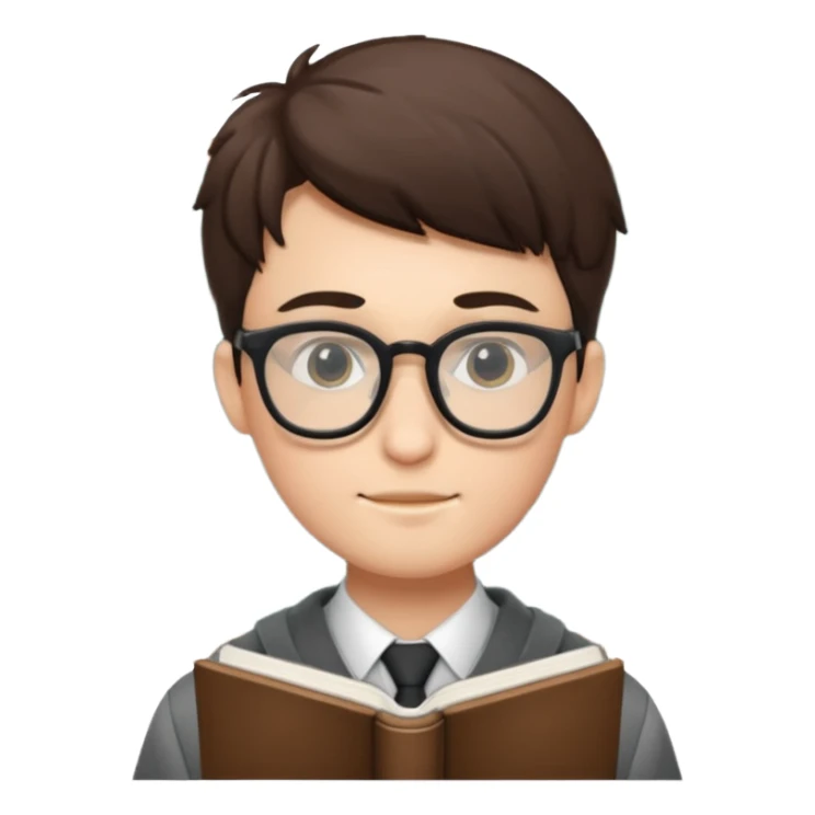 student(men) who is studying English  sticker