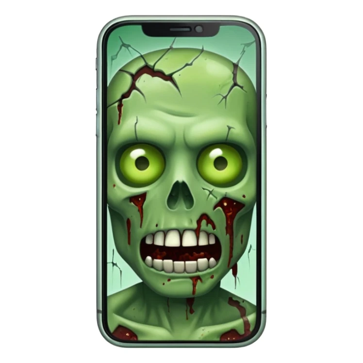 zombie like iPhone sticker