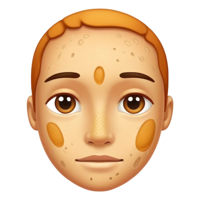 A 2d drawing of hiperpigmentation  sticker