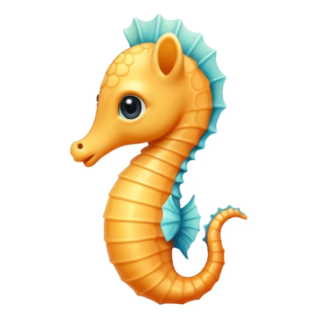 Tiny cute baby sea horse adorable  sticker