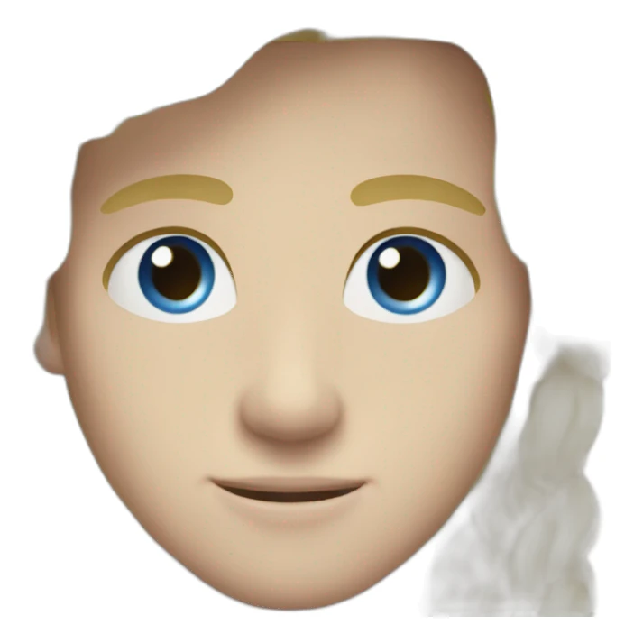 Young man blond hair blue eyes sticker