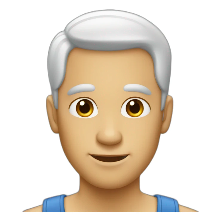 Homme sans cheveux sticker