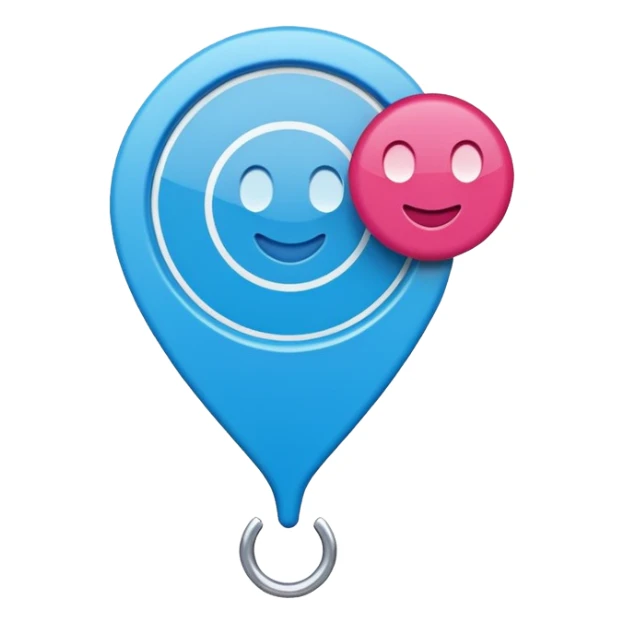 Ozon order pickup point in the brand's blue (digital blue) and raspberry colors sticker