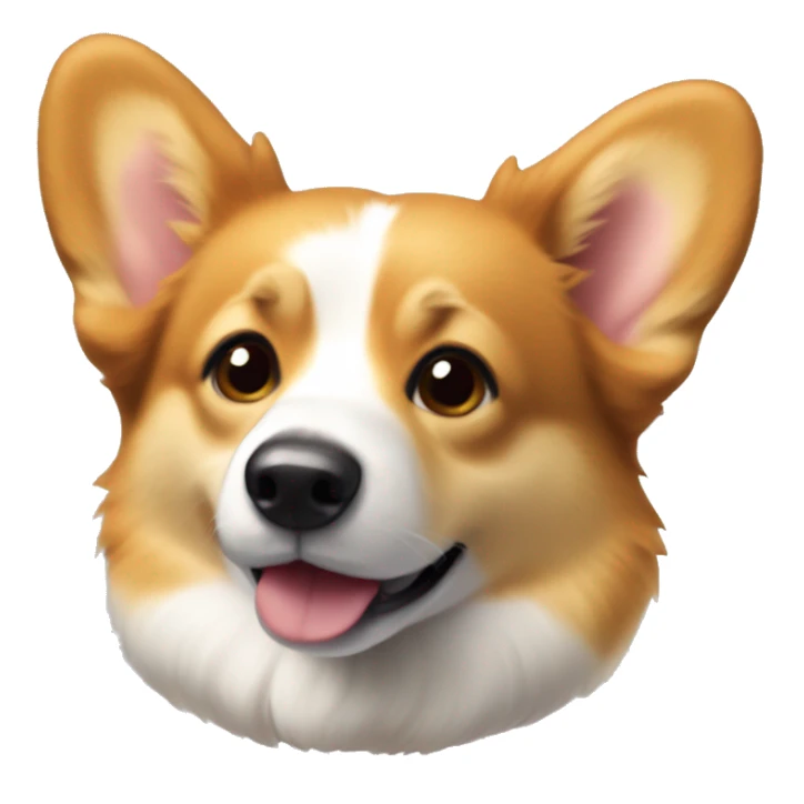 Corgi with golden fur and very short tail sticker