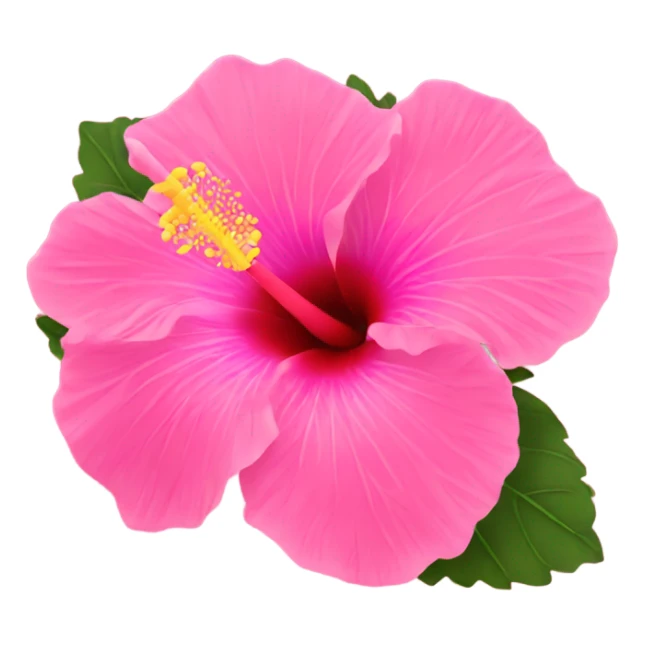 Pink hibiscus  sticker