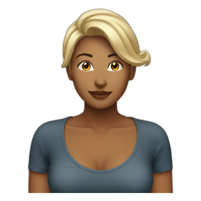 woman soft fit sticker