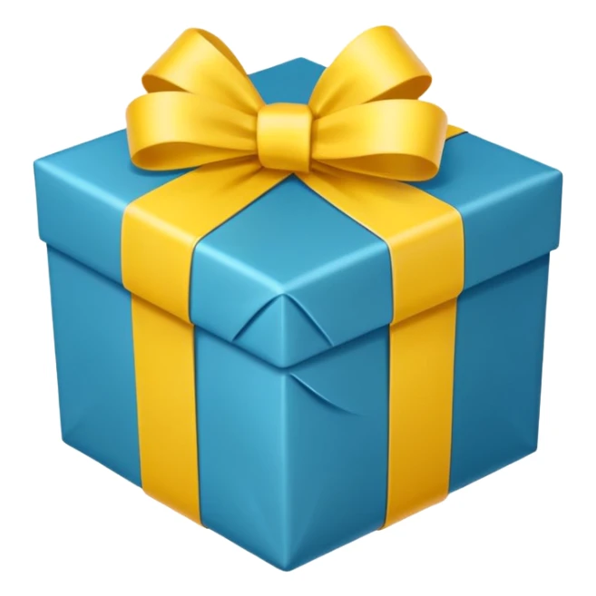 Apple-style emoji, minimal shading, simple gradients.
Keep the original emoji style and shape exactly the same.
Change the ribbon color to a vivid yellow.
Flat emoji style, clean vector look, no extra elements, no text, transparent background. sticker