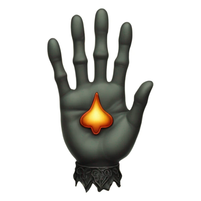 "like hand" , vintage gothic magical style sticker