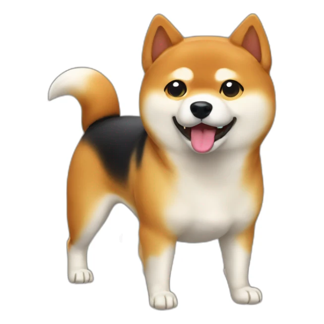 Shiba inu mange sticker