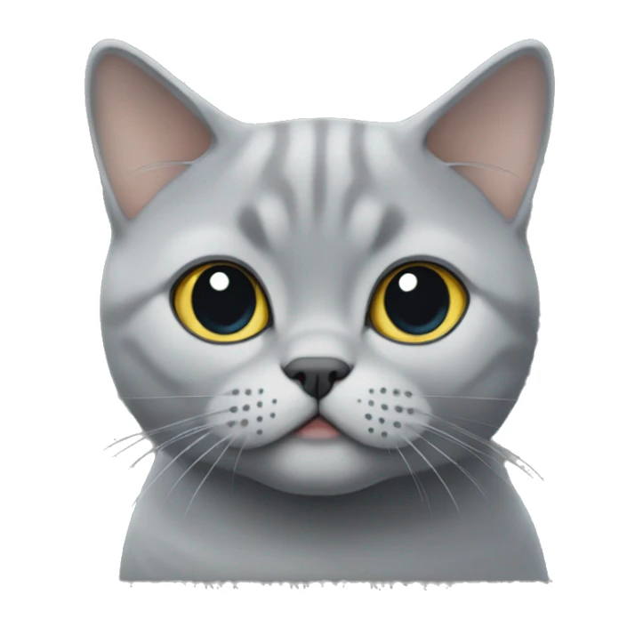 british shorthair in grey sticker