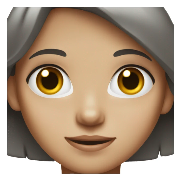 girl with dark red hair and grey eyes sticker