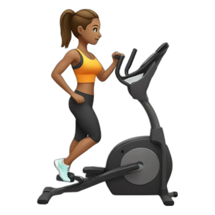 gym woman sticker