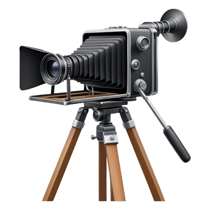 Glass plate camera older 8” x 10 “ on tripod sticker