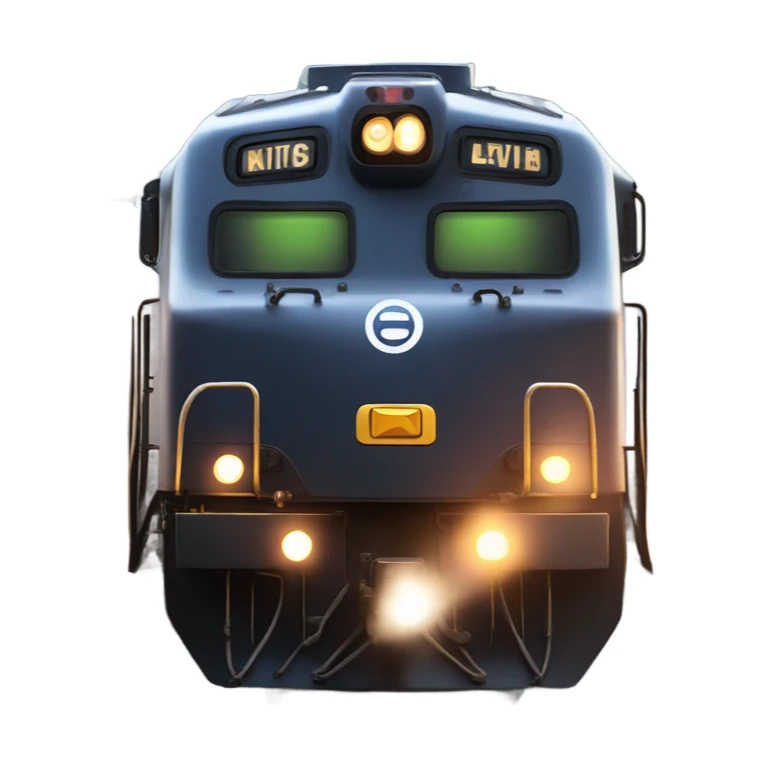A electric locomotive (With little Kirby shiny eyes) sticker