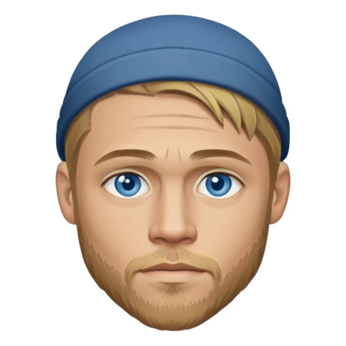 Charlie Hunnam with blue eyes sticker