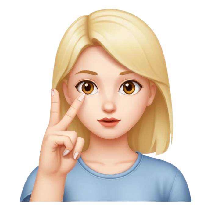 girl sticking middle finger up sticker