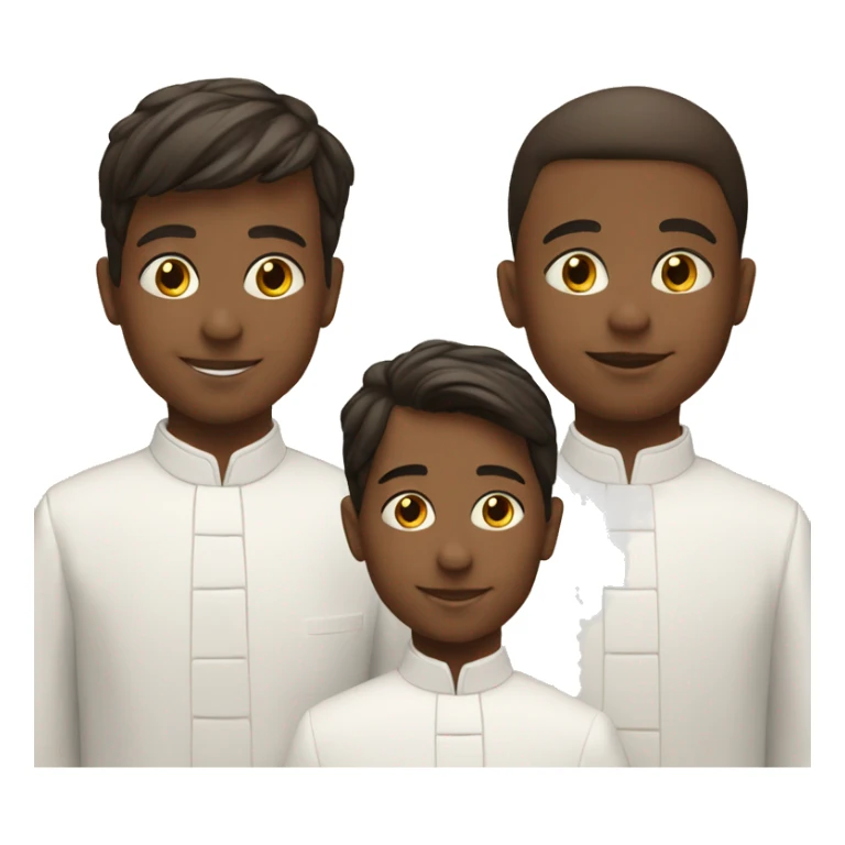 3 boys at teir first religious Communion sticker