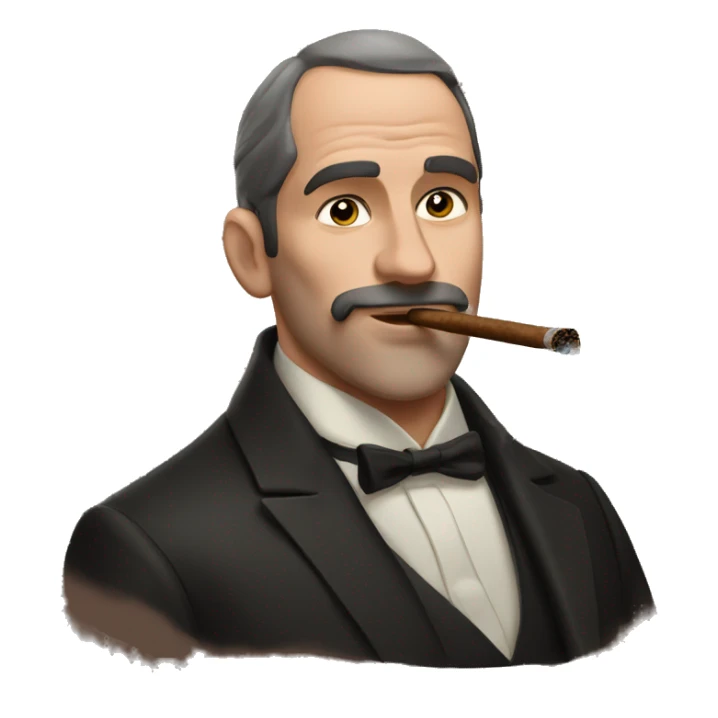 Andrew Tate smoking a cigar  sticker